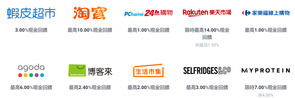 現金回饋哪家最高？如果你很愛線上購物，連淘寶蝦皮都可以，必看!!